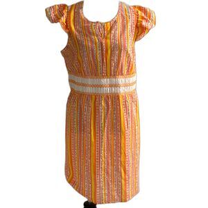 VINTAGE 70s Schiesser Germany Sweet Summer Dress XXS Cotton Floral Flower MCM